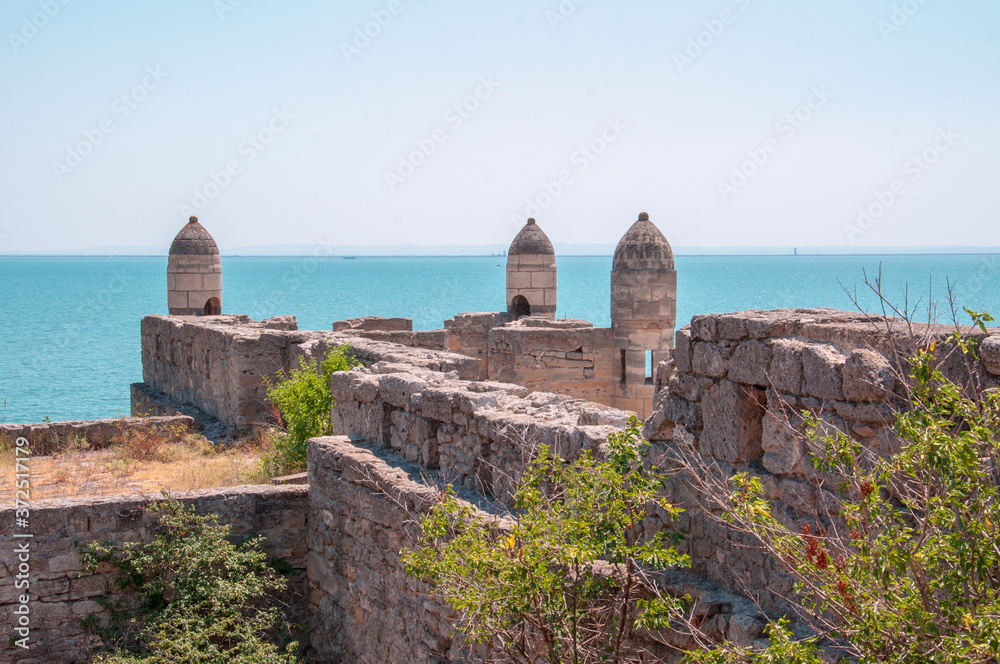 Enikale, Eni-Kale-fortress in the Crimea on the Kerch Strait, built by the Turks in the early XVIII century, Kerch, Crimea, Russia.