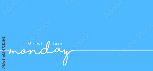 Slogan Hello or happy blue monday with smile Vector icon sign The most depressing day of the year The day commit suicide and depression motivation, third monday January Funny sadness cartoon smiling