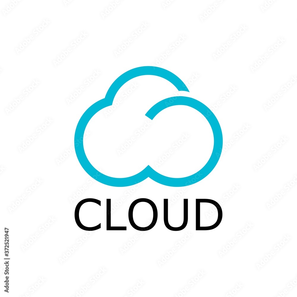 cloud logo vector cloud logo vector