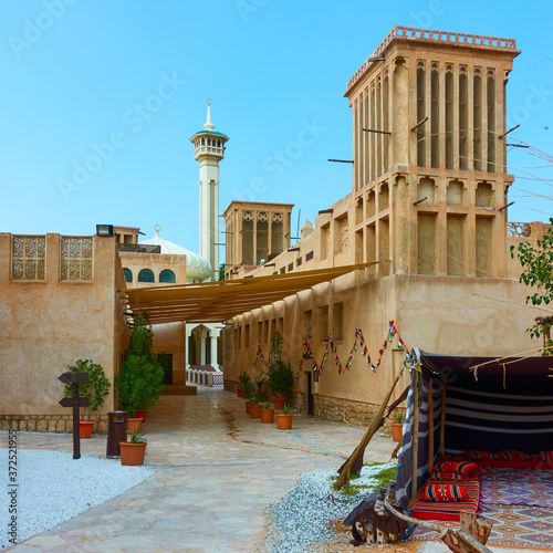 Canvas Print Al Fahidi quarter in Old Dubai