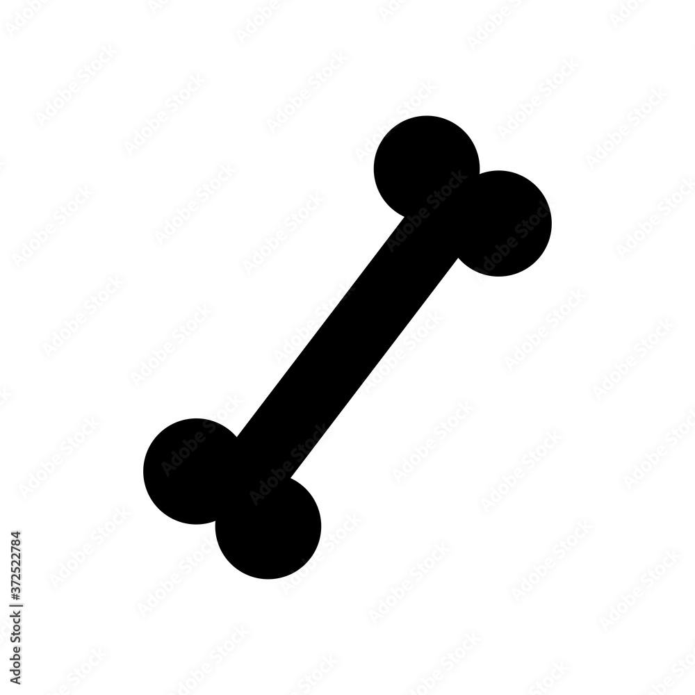 bone icon image, silhouette style bone icon image, silhouette style