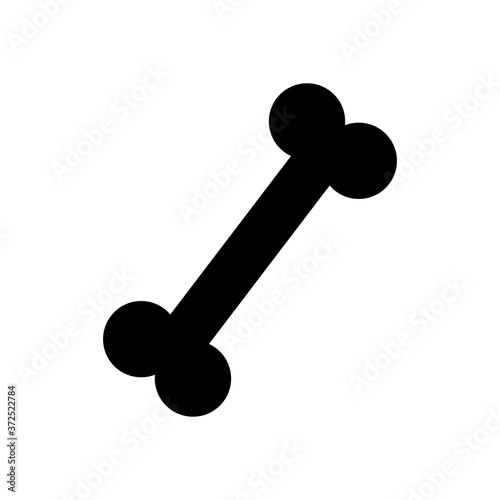 bone icon image, silhouette style