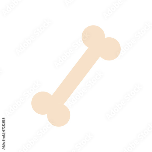 bone icon image, flat style
