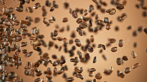 Fresh roasted coffee beans ...
