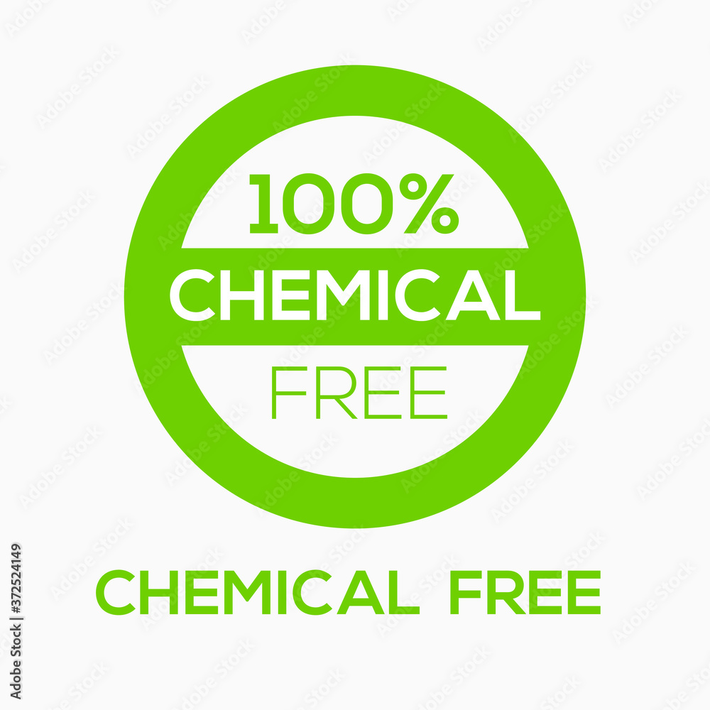 (chemical free) label sign, vector illustration. Stock Vector | Adobe Stock