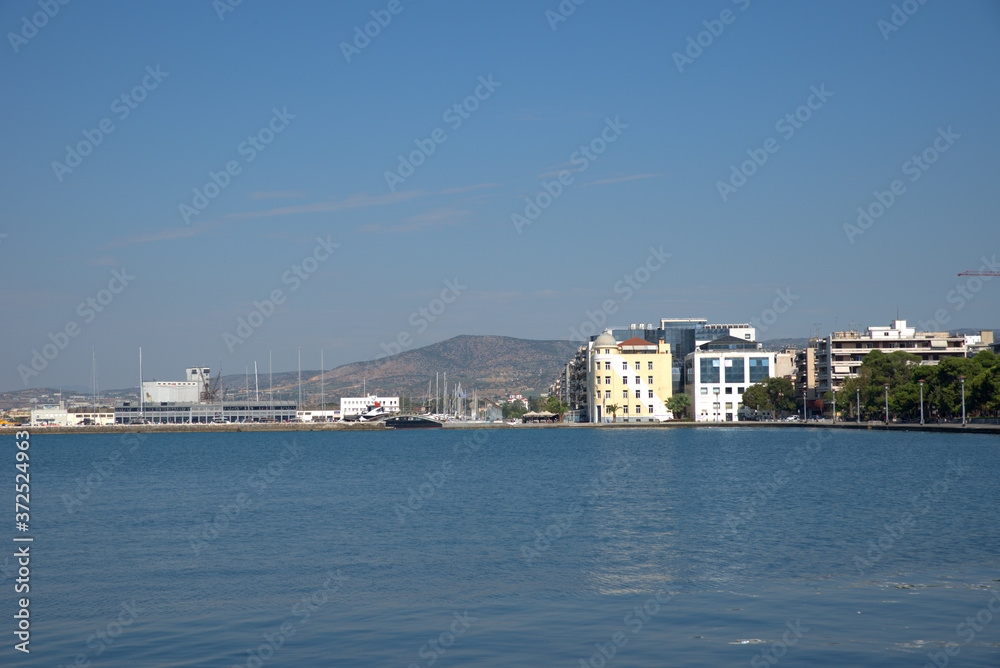 Volos city, Greece, landscape of the beautiful and historical city.
