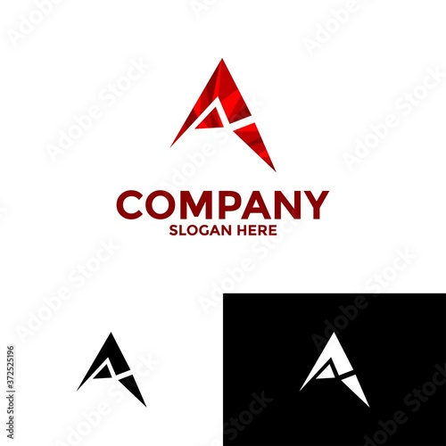 Free Download Initial letter A logo design. Abstract design element, initial Letter A logo Icon, Initial Logo Template - GFXLoad