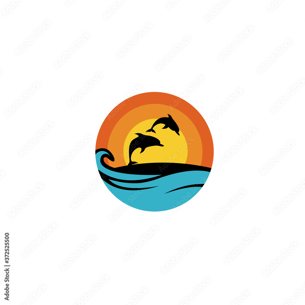dolphin jumping up from the ocean at sunset.ocean animal. Sea friend of humans. dolphin jumping up from the ocean at sunset.ocean animal. Sea friend of humans.