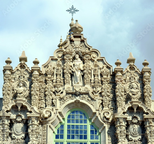 Ornate façade of a building