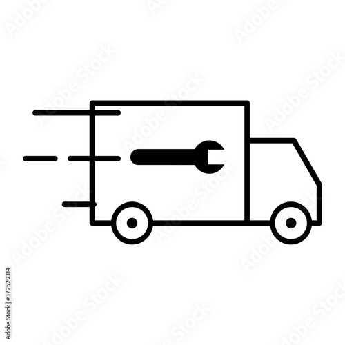 Technician car icon