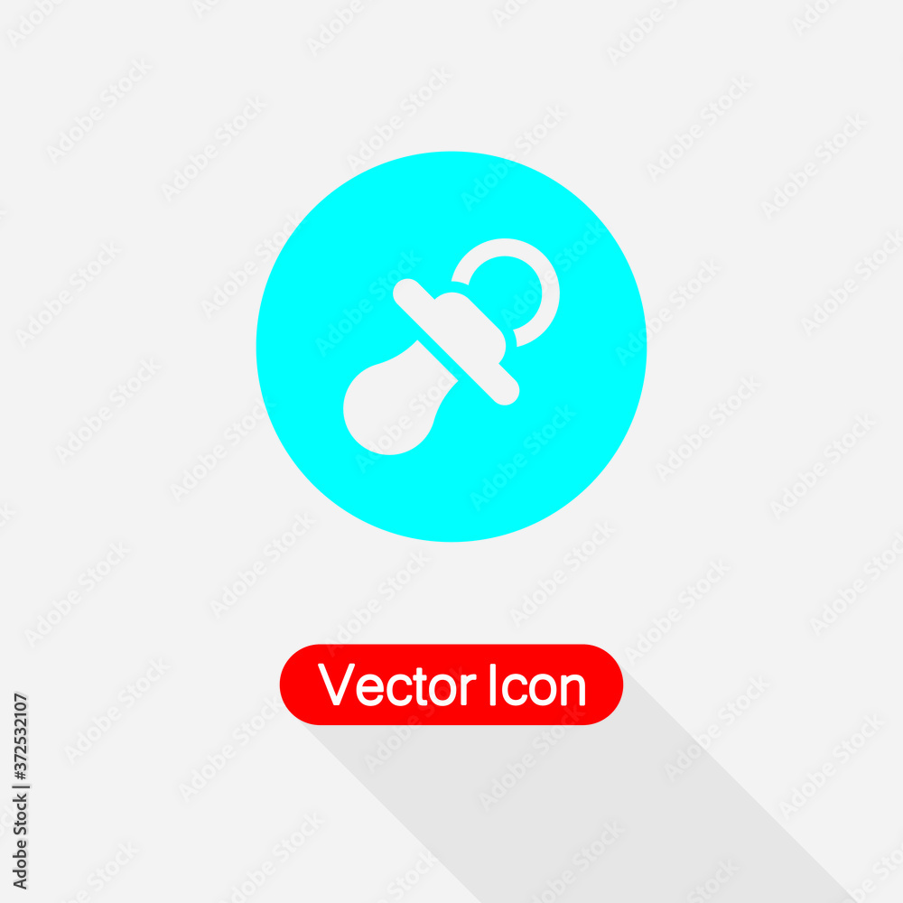 Baby Pacifier Icon Vector Illustration Eps10 Baby Pacifier Icon Vector Illustration Eps10