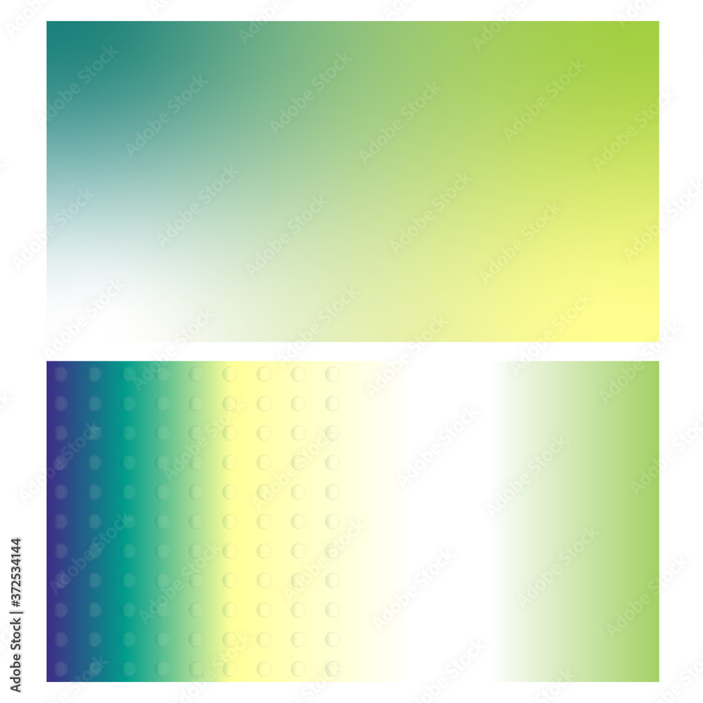 Fototapeta premium Visiting card design template yellow green abstract gradient background banner.