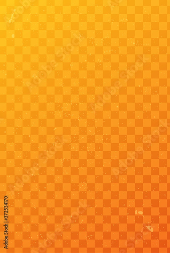 和柄 市松模様の背景テクスチャー 橙色