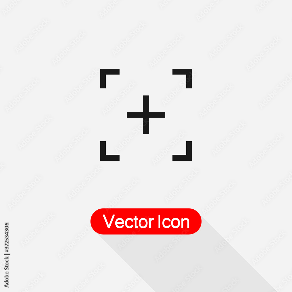 Fototapeta premium Camera Focus Icon Vector Illustration Eps10