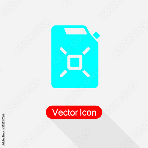 Canister Icon. Container And Jerrican Icon, Jug Icon, Gas Sign Vector Illustration Eps10