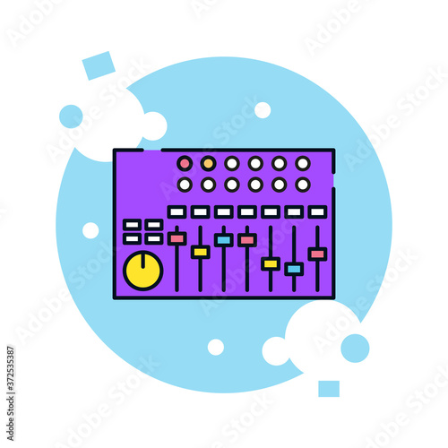 Isolated soundboard icon. Musical equipment - Vector illustration