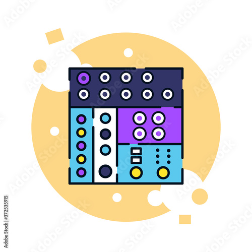 Isolated soundboard icon. Musical equipment - Vector illustration