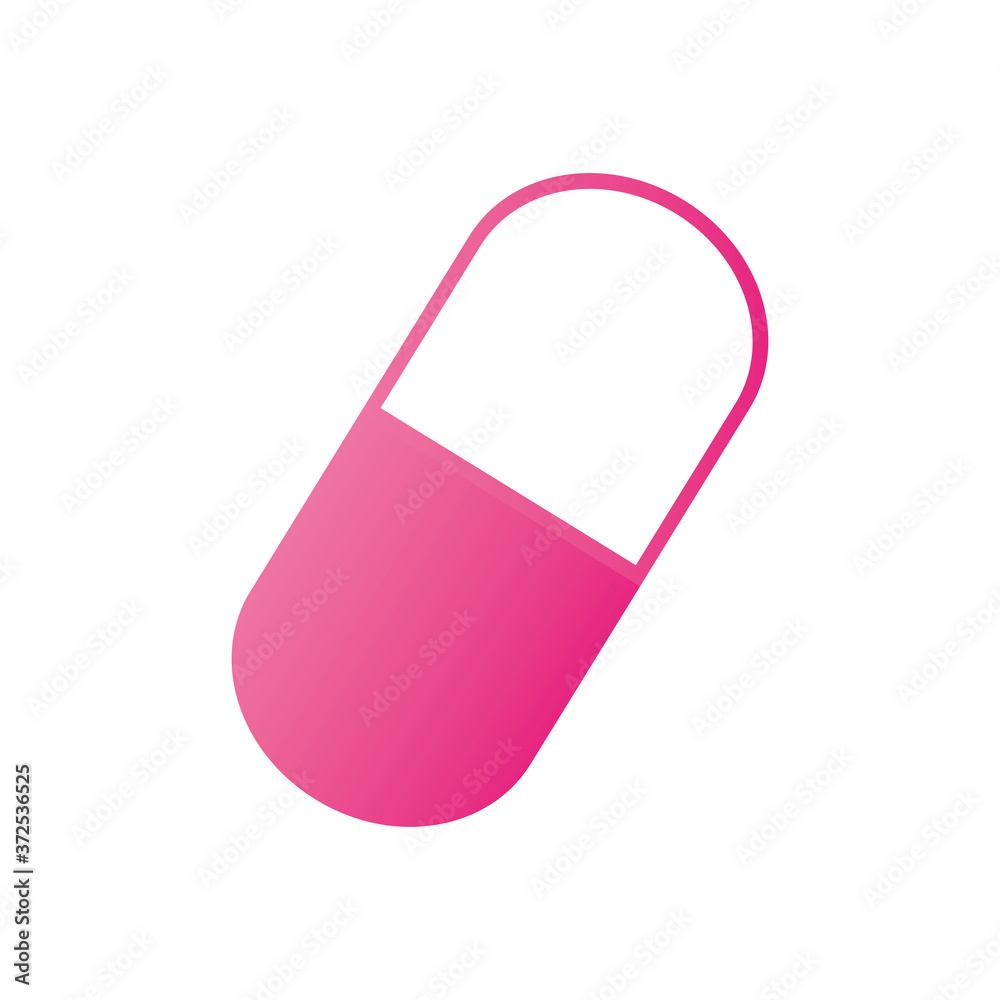 medication capsule icon, gradient style medication capsule icon, gradient style