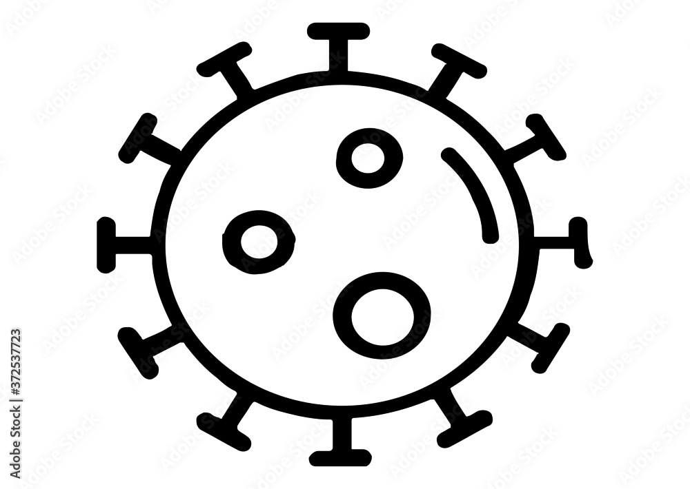 Virus icon illustration isolated vector sign symbol