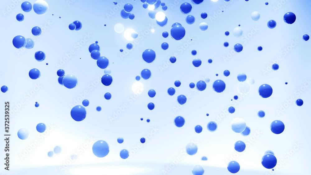 Abstract 4k background of spheres in shades of blue. Balls like leds hang in air and light up and go out. Bright stylish background Abstract 4k background of spheres in shades of blue. Balls like leds hang in air and light up and go out. Bright stylish background