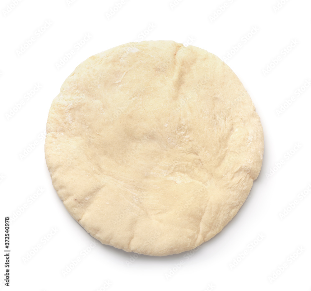 Uncooked pita flatbread Uncooked pita flatbread