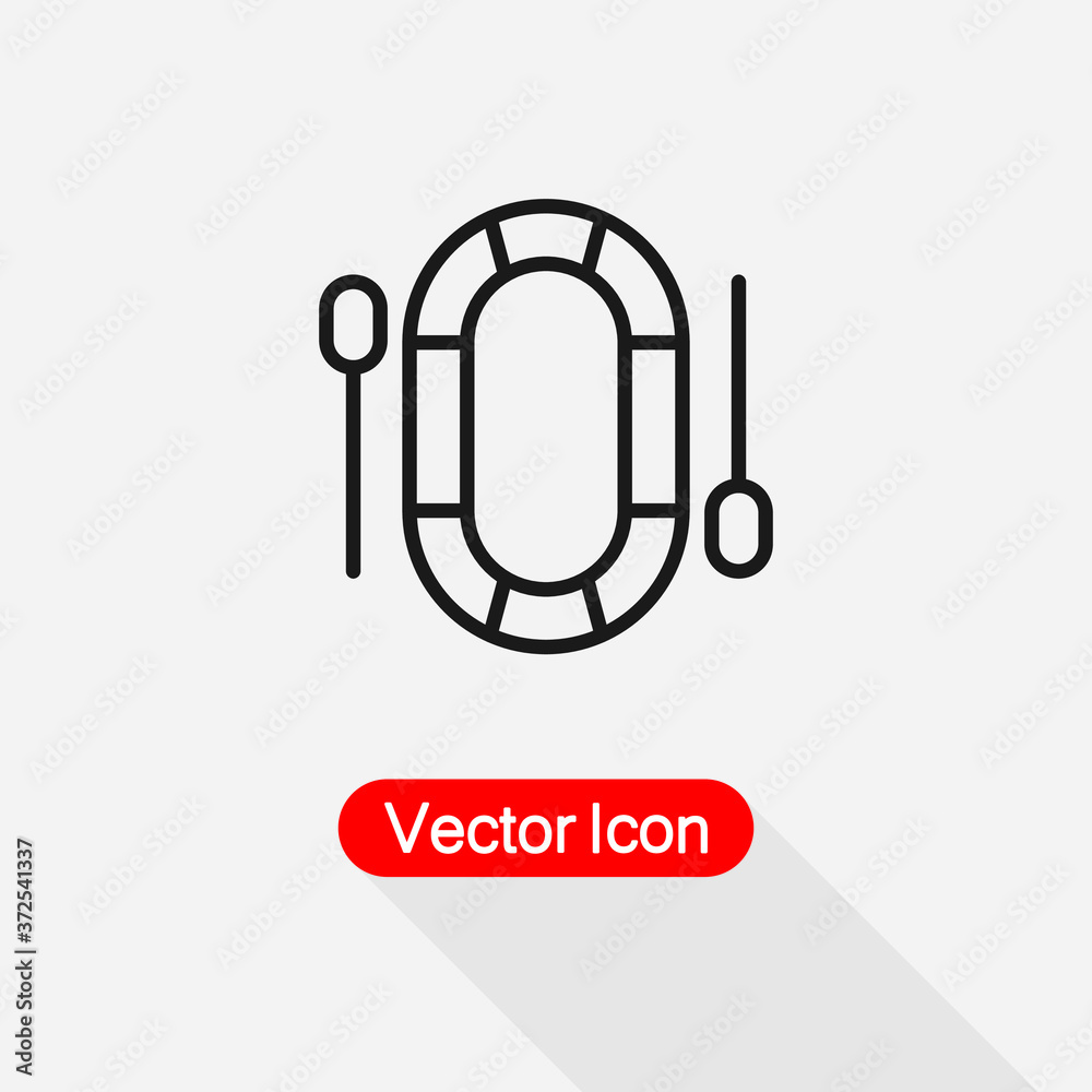 Dinghy lcon inflatable boat lcon Vector Illustration Eps10 Dinghy lcon inflatable boat lcon Vector Illustration Eps10
