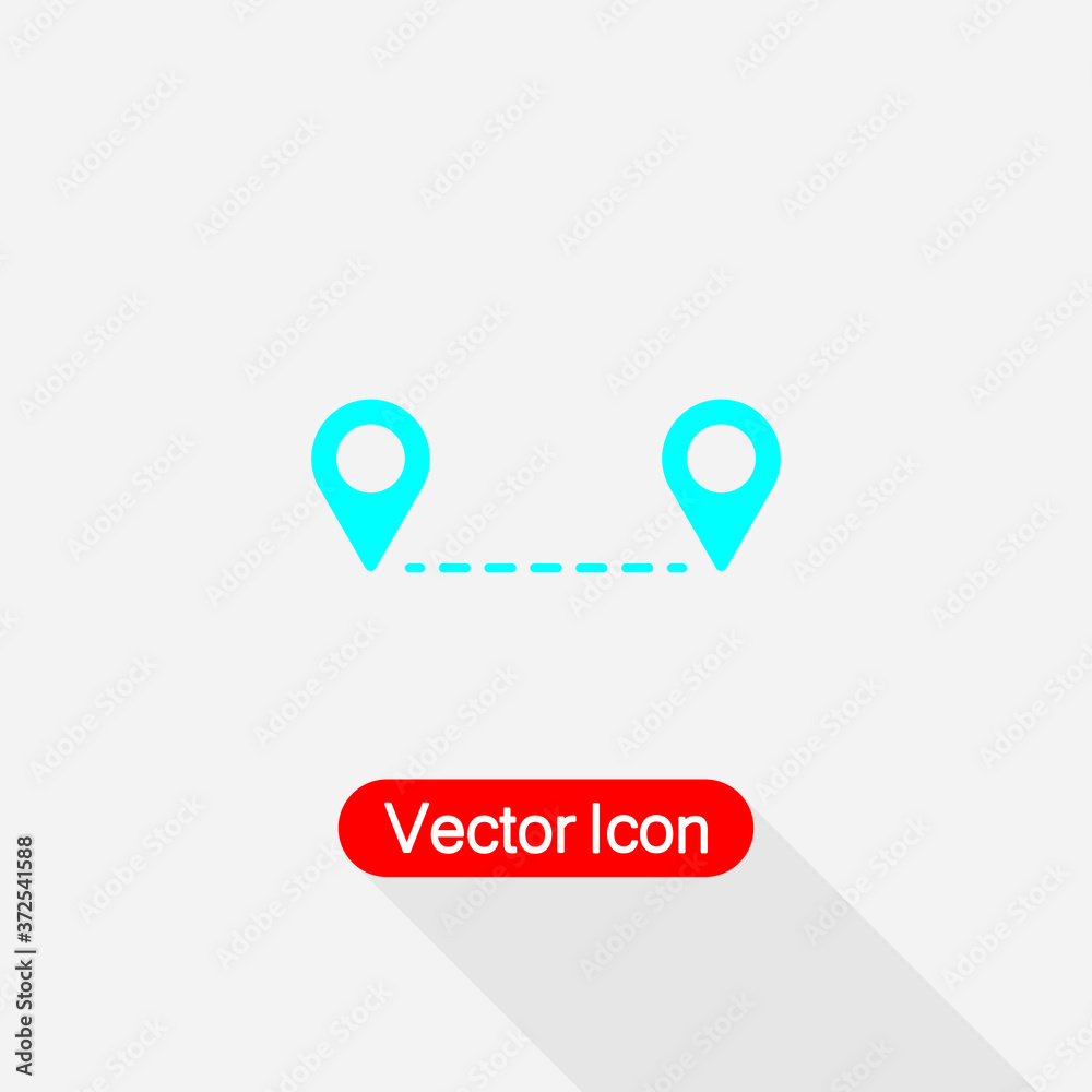 Distance Icon Vector Illustration Eps10 Distance Icon Vector Illustration Eps10