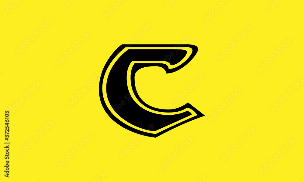 Naklejka premium Letter C Logo