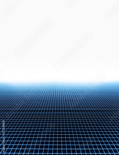 фотографія Grid measurement system white backeground