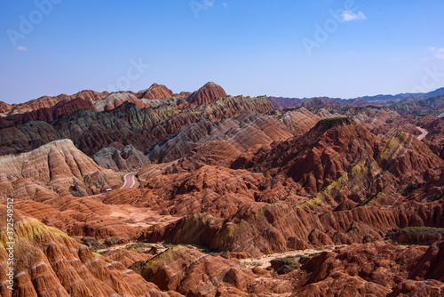 Rainbow Mountains at Zhangye Danxia National Geopark, Gansu, China