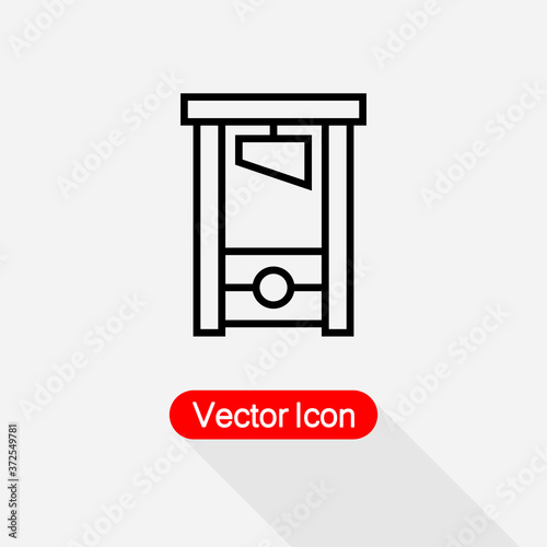 Guillotine Icon Vector Illustration Eps10
