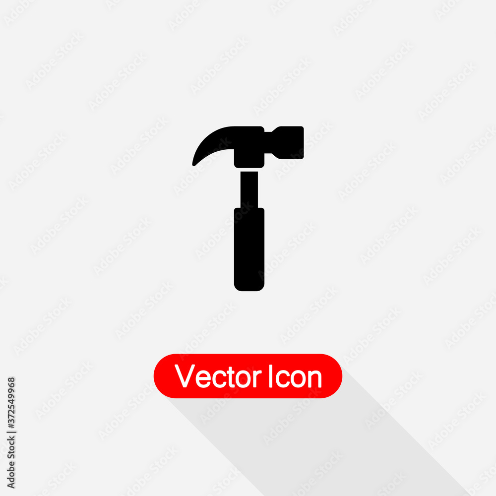 Hammer Icon, Carpenter Hammer Icon Vector Illustration Eps10 Hammer Icon, Carpenter Hammer Icon Vector Illustration Eps10