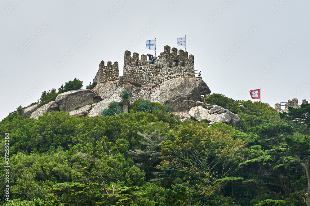 Portugal. Sintra. Castle of the Moors. Royal Tower in the South Wing of the Castle.