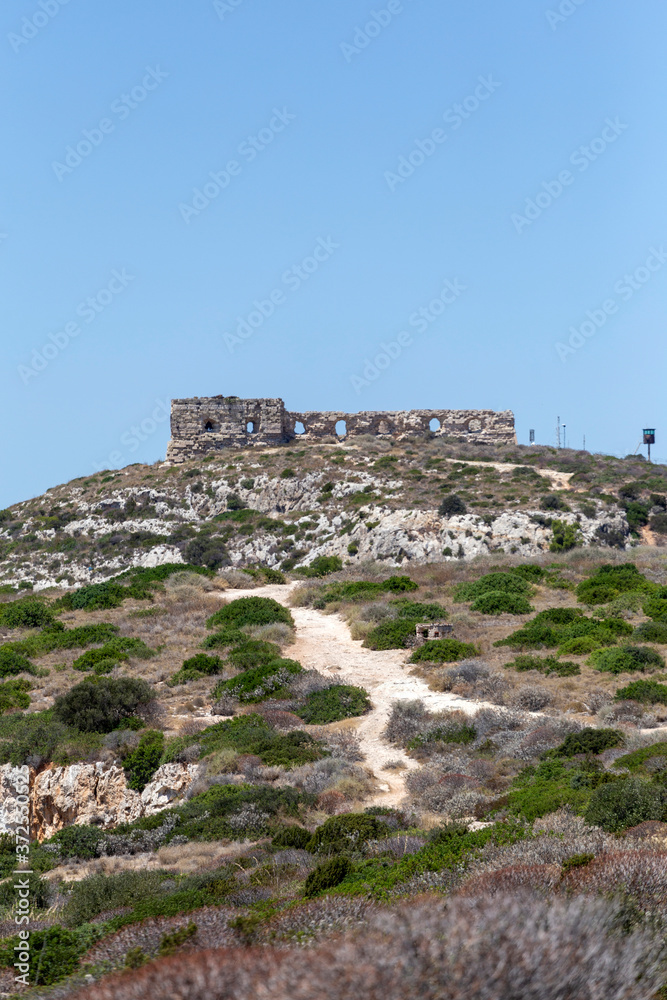 Fort of Sant'Ignazio in the city of Cagliari in Sardinia, Italy