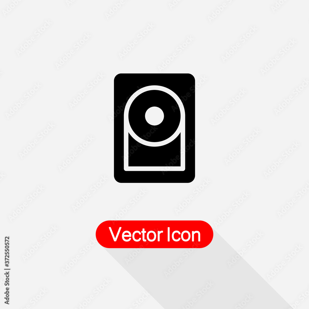 Hard Disc Icon, HDD Icon Vector Illustration Eps10 Hard Disc Icon, HDD Icon Vector Illustration Eps10