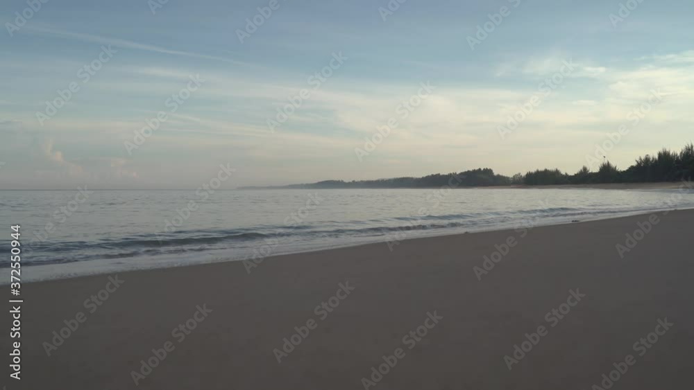 Phuket beach sea sand and sky. Landscape view of beach sea in summer day. The morning Beach bright. At , Phuket, Thailand. 4K UHD. Video Clip Phuket beach sea sand and sky. Landscape view of beach sea in summer day. The morning Beach bright. At , Phuket, Thailand. 4K UHD. Video Clip