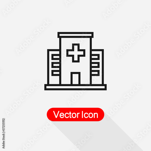 Hospital Icon Vector Illustration Eps10