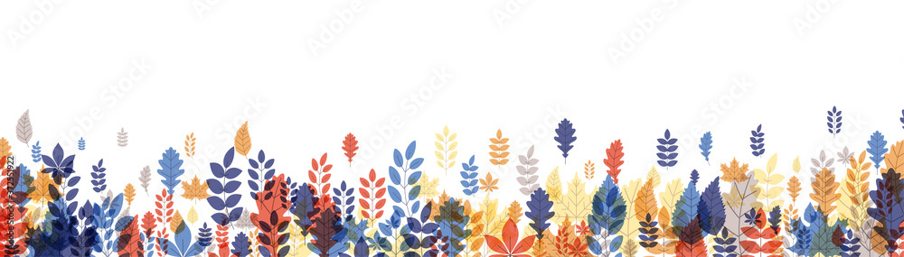 Autumn leaves on white background. Autumn leaves on white background.