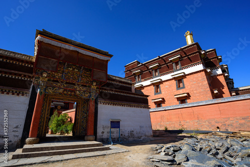 Tibetan 18th century Labrang Monastery in Xiahe County  China