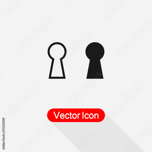 Keyhole Icon Vector Illustration Eps10