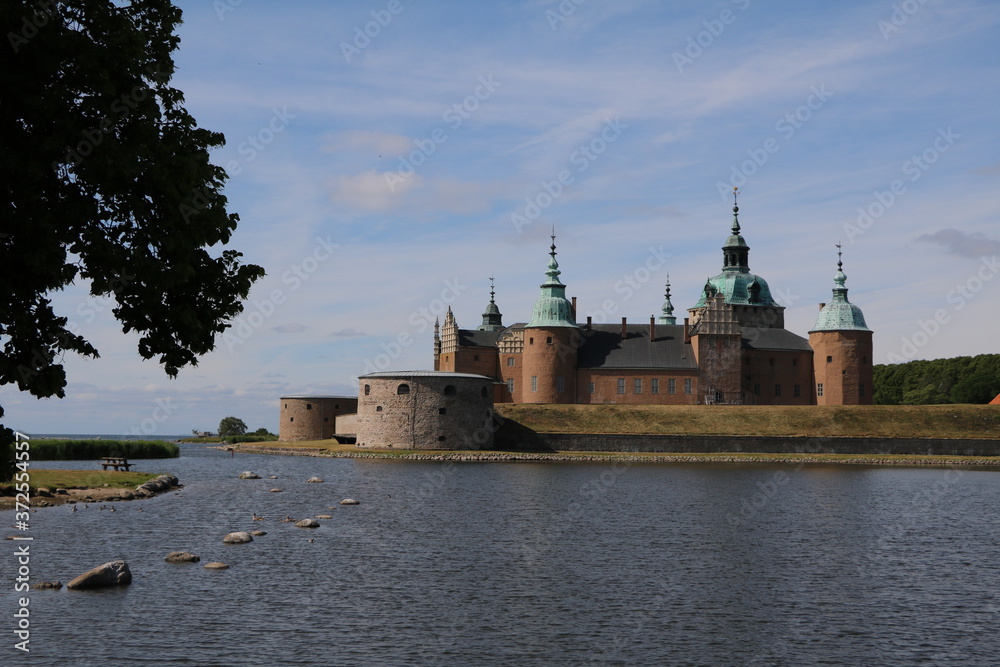 Castle of Kalmar in summer in Sweden