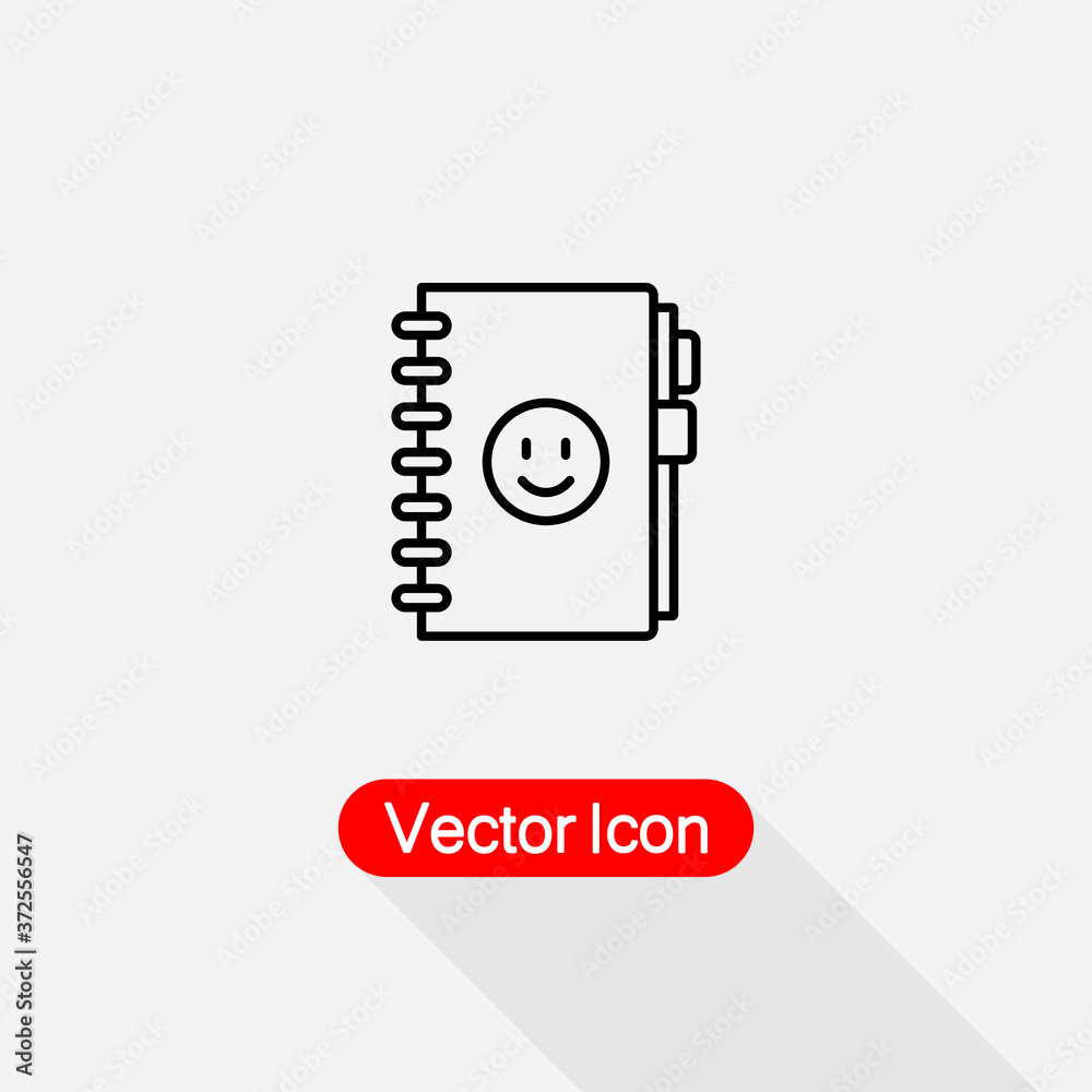 Note Book Icon,Diary Icon Vector Illustration Eps10