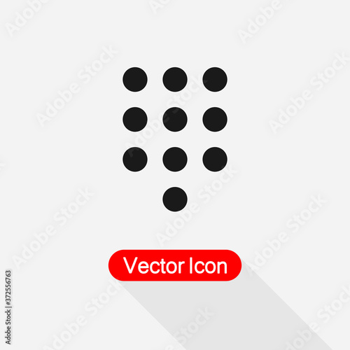 Numeric Keypad Icon Vector Illustration Eps10