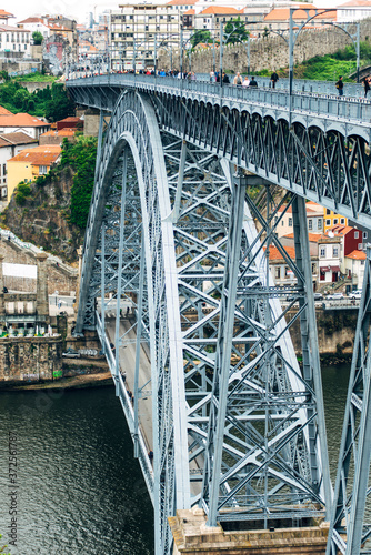 Portugal, Porto, Luiz I Bridge and river Duoro photo