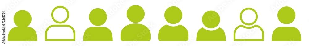 User Icon Green | Avatar Illustration | Client Symbol | Member Profile Logo | Login Head Sign | Isolated | Variations User Icon Green | Avatar Illustration | Client Symbol | Member Profile Logo | Login Head Sign | Isolated | Variations