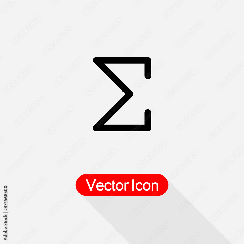 Sigma Mathmatics Icon Vector Illustration Eps10 Sigma Mathmatics Icon Vector Illustration Eps10