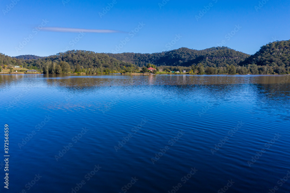 Naklejka premium The Hawkesbury River in regional New South Wales in Australia