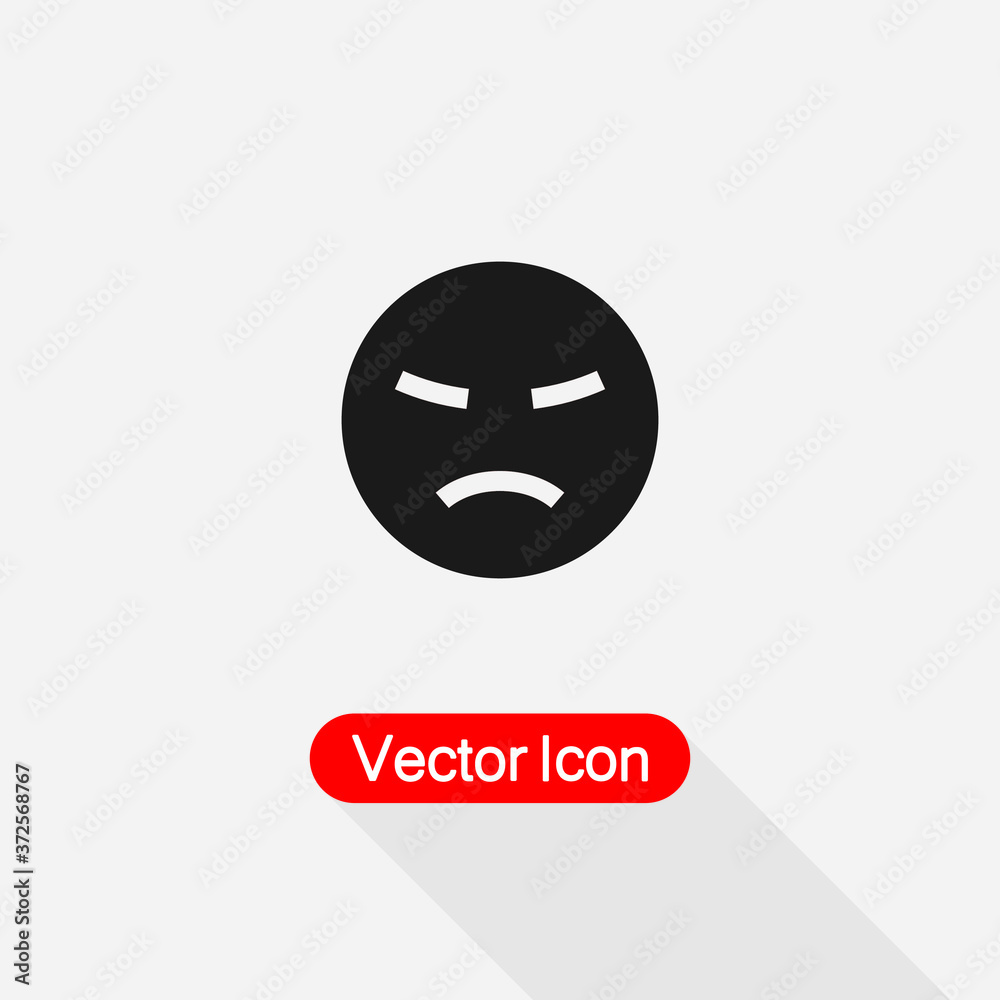 Angry Face Icon, Smile Icon Vector Illustration Eps10 Angry Face Icon, Smile Icon Vector Illustration Eps10