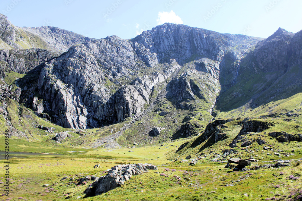 A view of the North Wales Countryside near Tryfan in Snowdonia