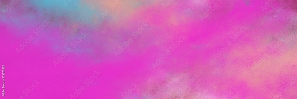 amazing abstract painting background texture with medium orchid and neon fuchsia colors and space for text or image. can be used as horizontal background graphic